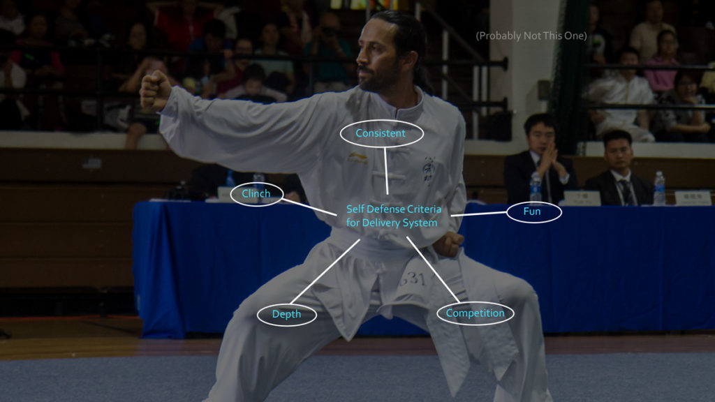 Some of the main things I would look for in a martial art I want to use for self-defense.